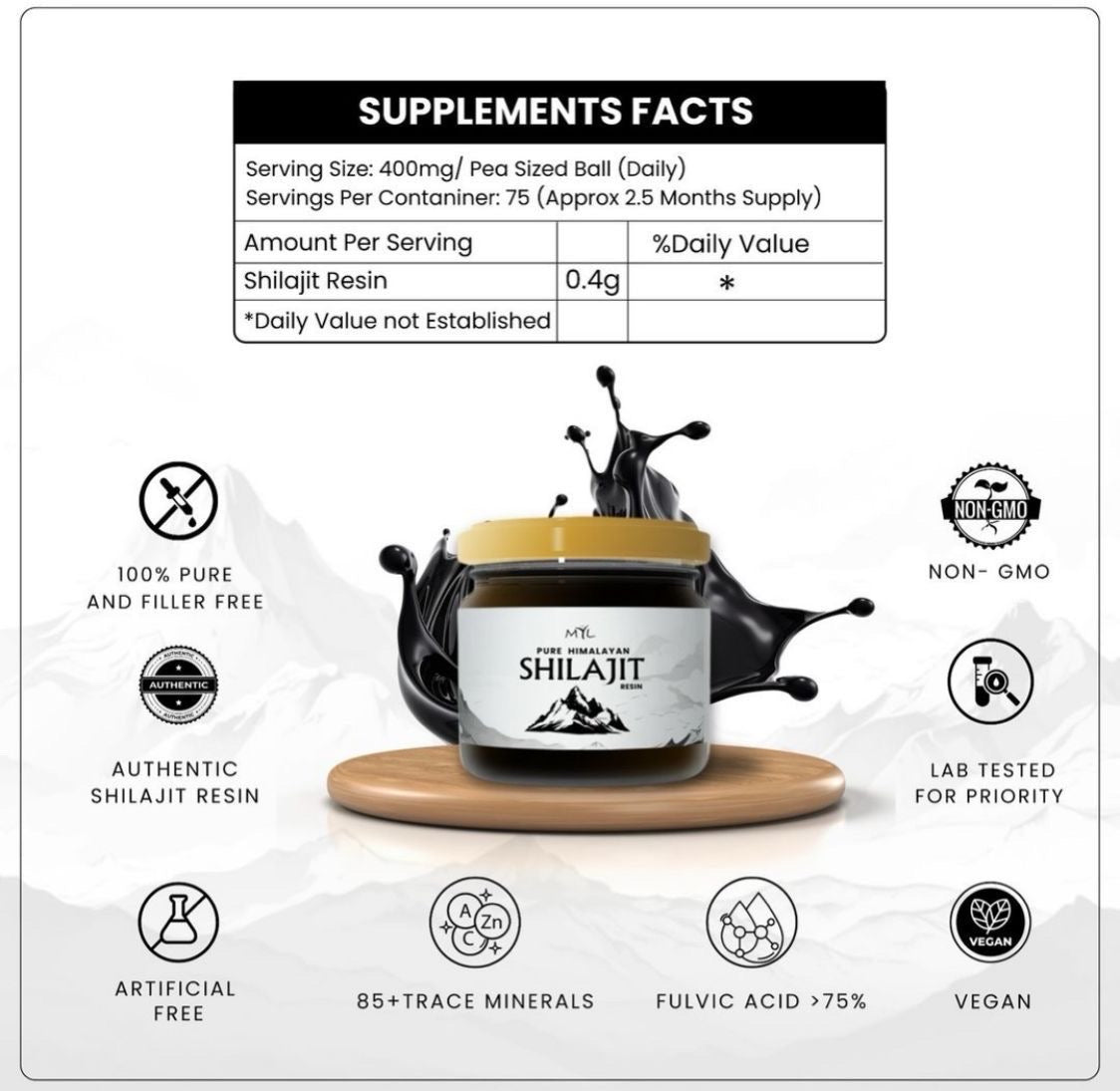Premium Himalayan Shilajit Resin